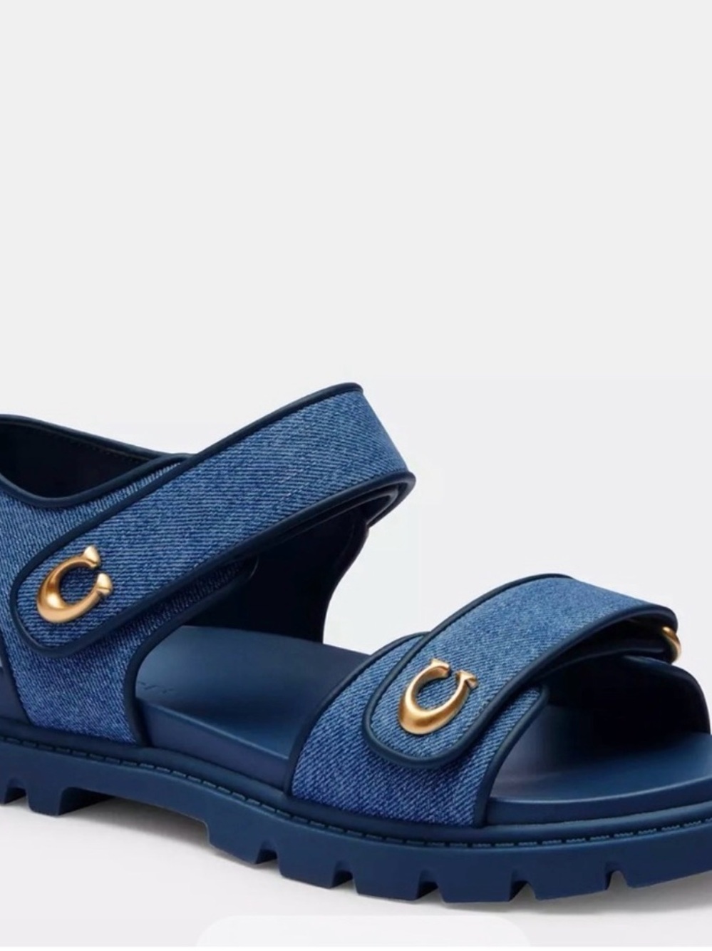 Coach double band straps sandals